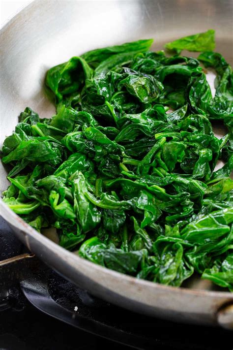 cooked spinach gas